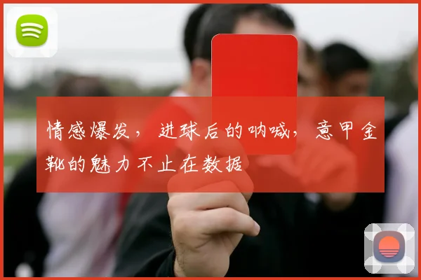 情感爆发,进球后的呐喊,意甲金靴的魅力不止在数据